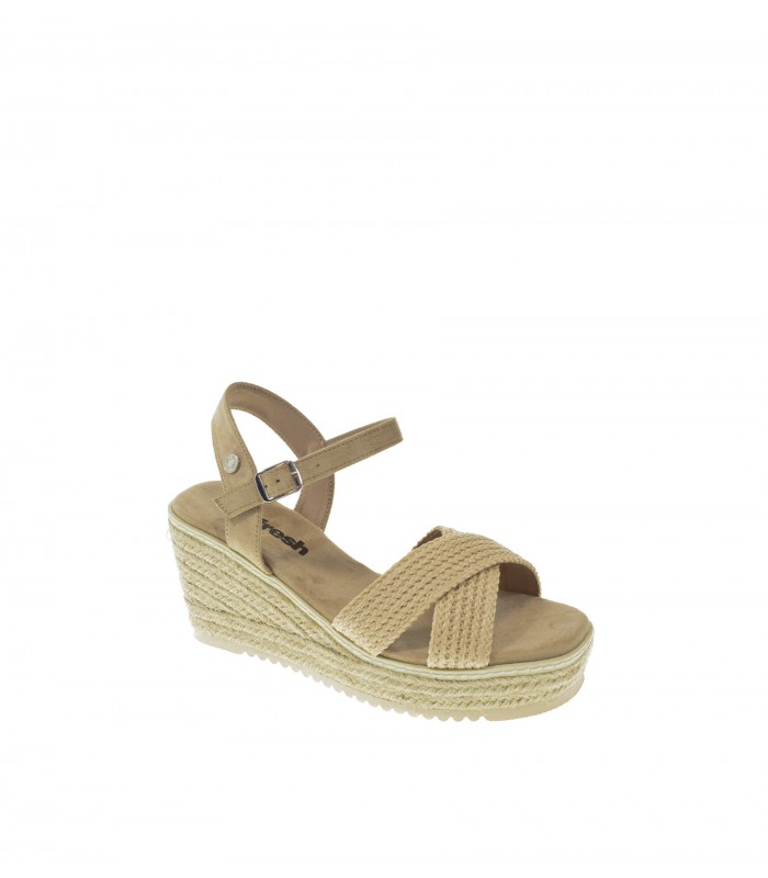 SANDALIA CUÑA REFRESH BEIGE