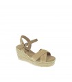 SANDALIA CUÑA REFRESH BEIGE