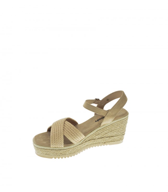 SANDALIA CUÑA REFRESH BEIGE