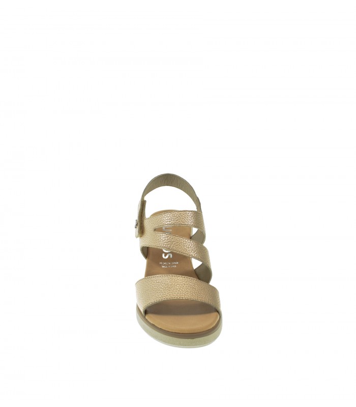 SANDALIA CUÑA FLUCHOS PLATINO
