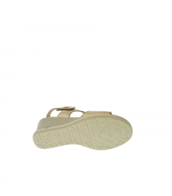 SANDALIA CUÑA FLUCHOS PLATINO
