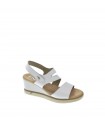 SANDALIA CUÑA FLUCHOS BLANCO