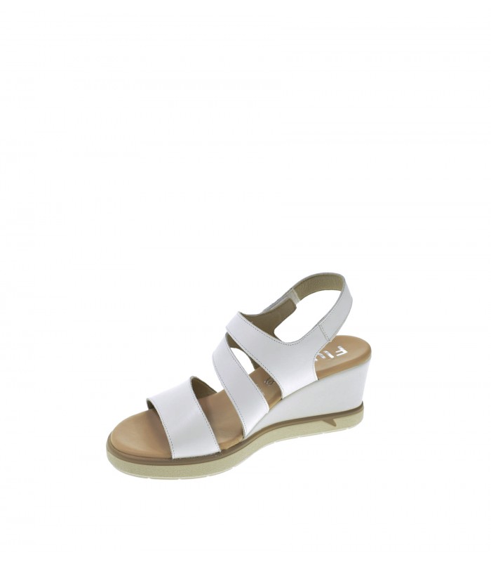 SANDALIA CUÑA FLUCHOS BLANCO