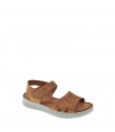SANDALIA PLANA MANLISA MARRON