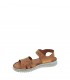 SANDALIA PLANA MANLISA MARRON