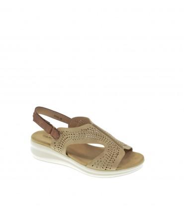 SANDALIA CUÑA ARMONY BEIGE