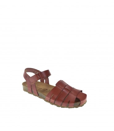 SANDALIA PLANA YOKONO MARRON