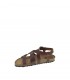 SANDALIA PLANA INTER-BIOS MARRON