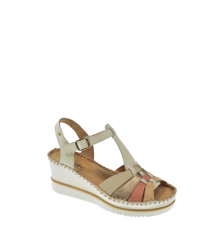 SANDALIA CUÑA PIKOLINOS BEIGE