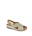 SANDALIA PLANA PIKOLINOS BEIGE
