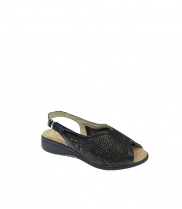 SANDALIA PLANA DUENDY NEGRO