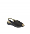 SANDALIA PLANA DUENDY NEGRO