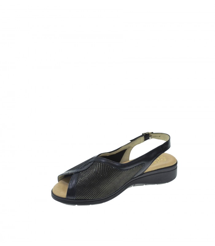 SANDALIA PLANA DUENDY NEGRO