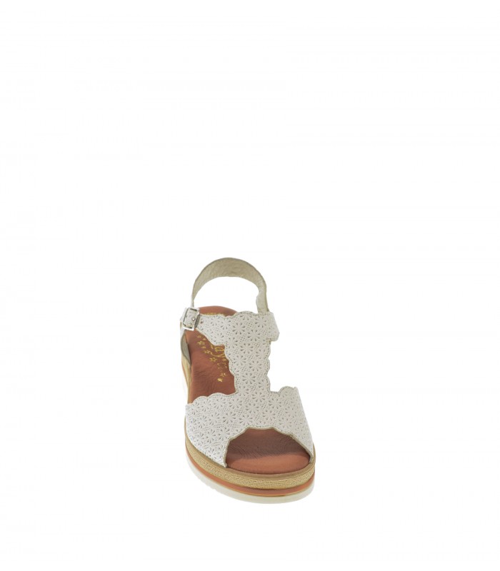 SANDALIA CUÑA DUENDY BEIGE