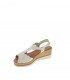 SANDALIA CUÑA DUENDY BEIGE