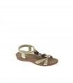 SANDALIA PLANA AMARPIES PLATINO