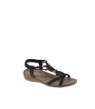 SANDALIA PLANA AMARPIES NEGRO