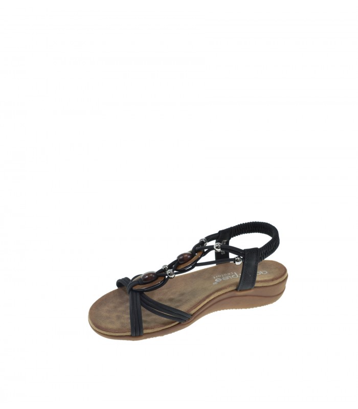 SANDALIA PLANA AMARPIES NEGRO