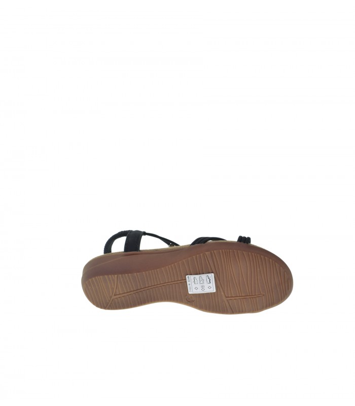 SANDALIA PLANA AMARPIES NEGRO