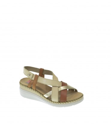 SANDALIA CUÑA FLUCHOS BEIGE