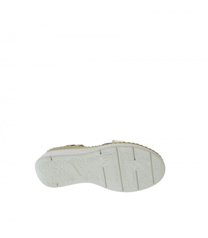 SANDALIA CUÑA FLUCHOS BEIGE