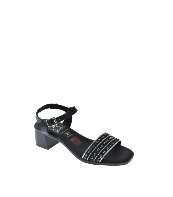 SANDALIA TACON OH! MY SANDALS NEGRO