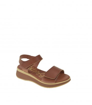 SANDALIA PLANA OH! MY SANDALS CUERO