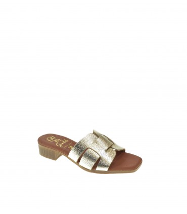 SANDALIA TACON OH! MY SANDALS CHAMPAGNE