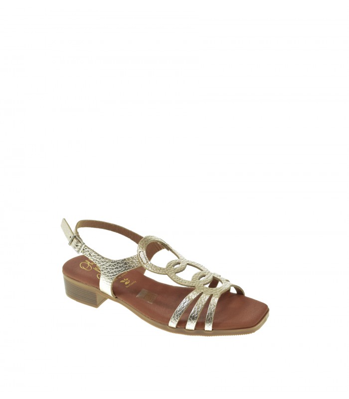 SANDALIA TACON OH! MY SANDALS CHAMPAGNE