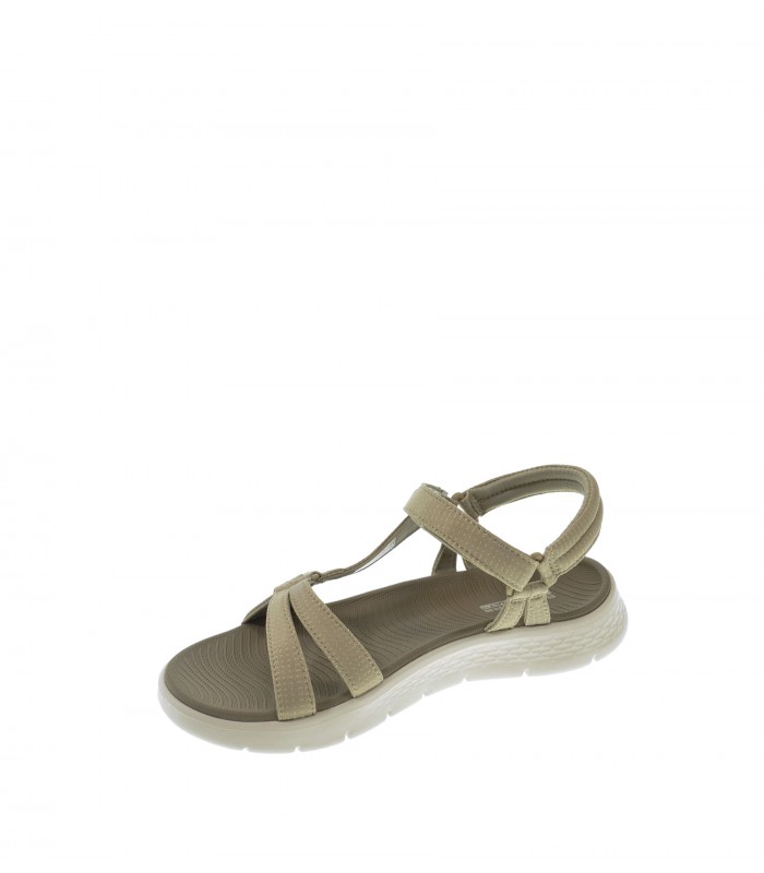 SANDALIA PLANA SKECHERS TAUPE