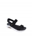 SANDALIA PLANA SKECHERS NEGRO