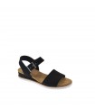 SANDALIA PLANA SKECHERS NEGRO