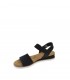 SANDALIA PLANA SKECHERS NEGRO