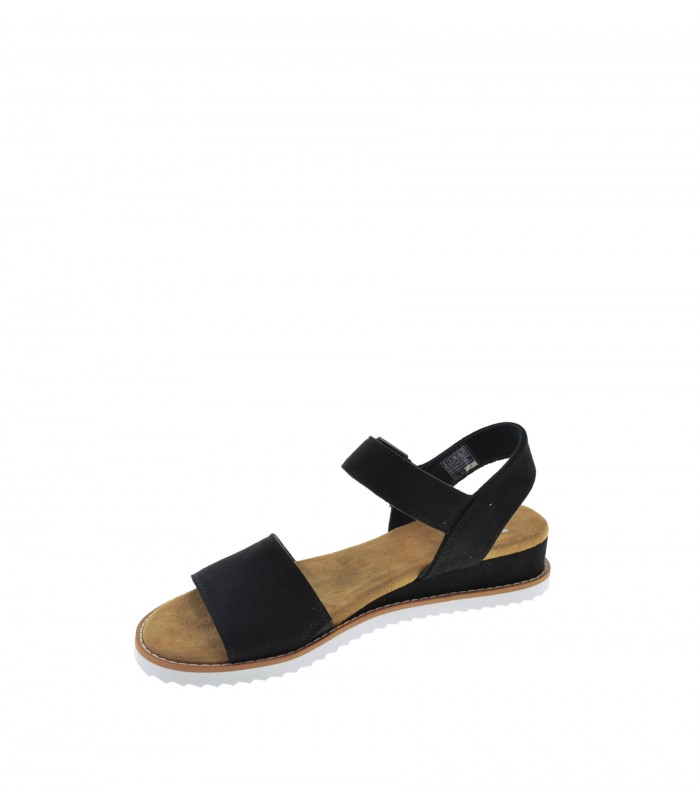 SANDALIA PLANA SKECHERS NEGRO