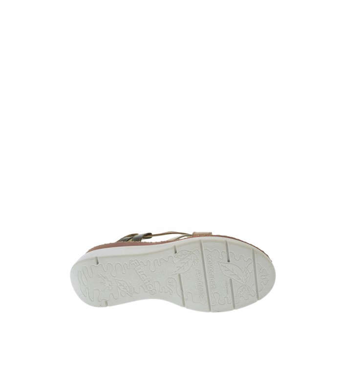 SANDALIA CUÑA FLUCHOS MARRON