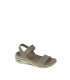 SANDALIA PLANA SKECHERS TAUPE