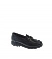 MOCASIN MUJER FLUCHOS NEGRO