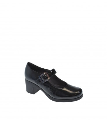 ZAPATO TACON PITILLOS NEGRO