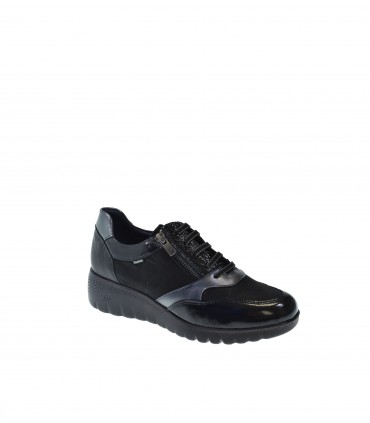 ZAPATO CUÑA FLUCHOS NEGRO