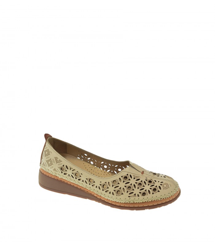 ZAPATO CUÑA 48 HORAS BEIGE