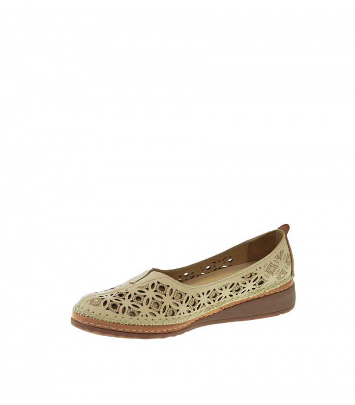 ZAPATO CUÑA 48 HORAS BEIGE