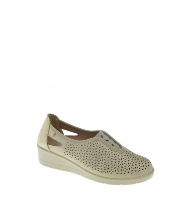 ZAPATO CUÑA MYSOFT PLATINO