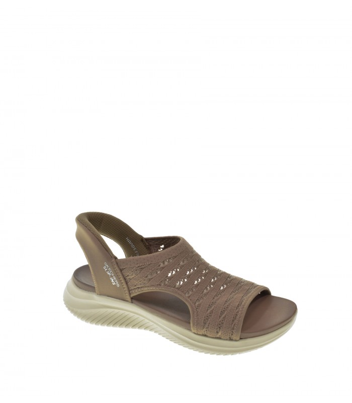 SANDALIA PLANA SKECHERS MARRON