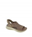 SANDALIA PLANA SKECHERS MARRON
