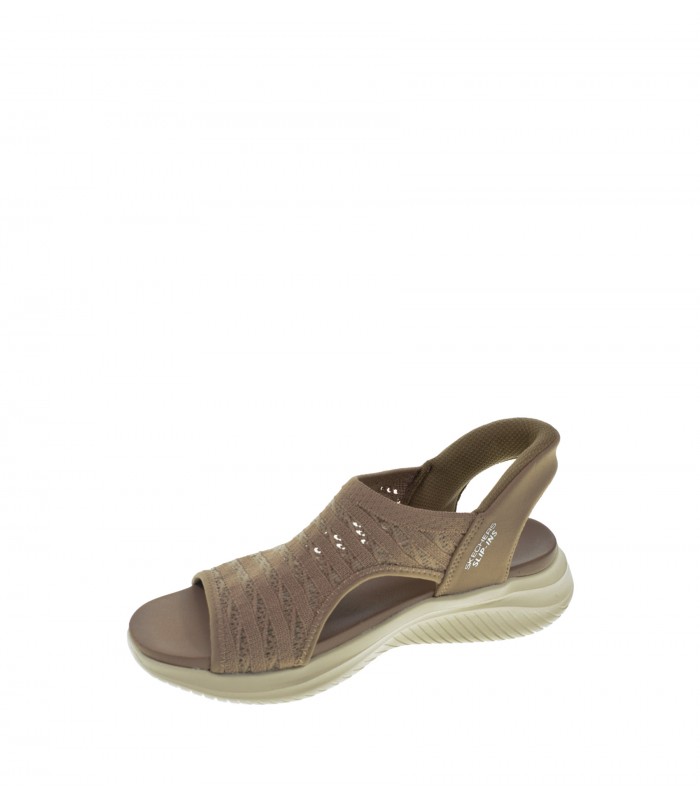 SANDALIA PLANA SKECHERS MARRON