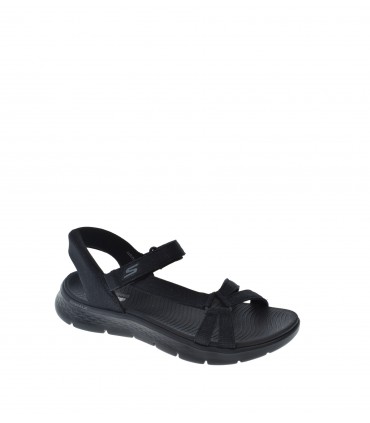 SANDALIA PLANA SKECHERS NEGRO
