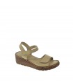 SANDALIA CUÑA MANLISA BEIGE