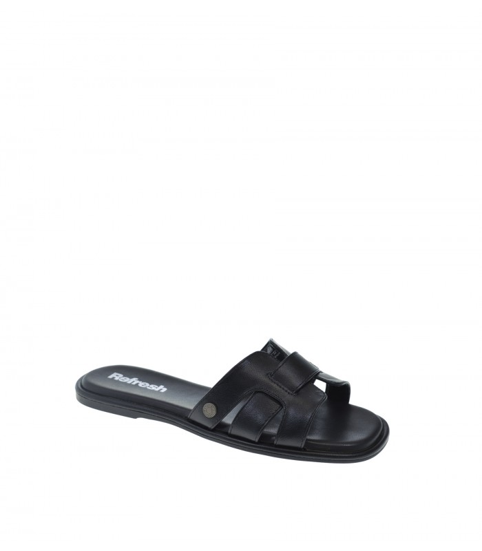 SANDALIA PLANA REFRESH NEGRO