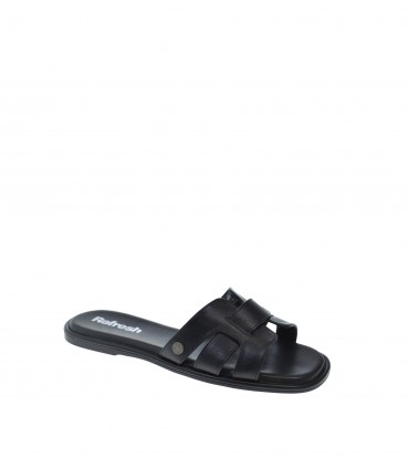 SANDALIA PLANA REFRESH NEGRO