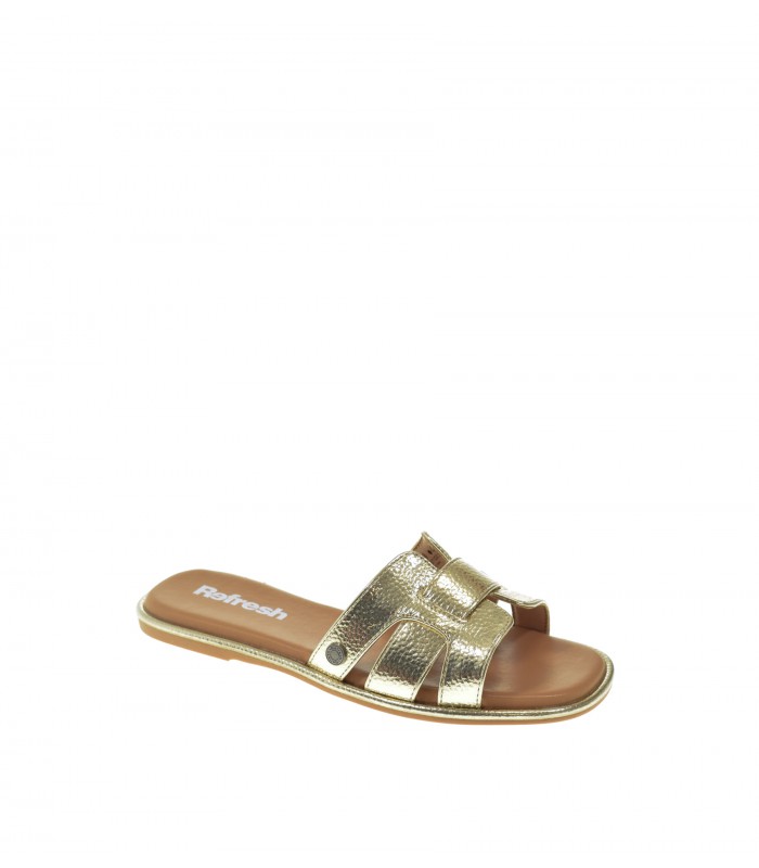 SANDALIA PLANA REFRESH ORO